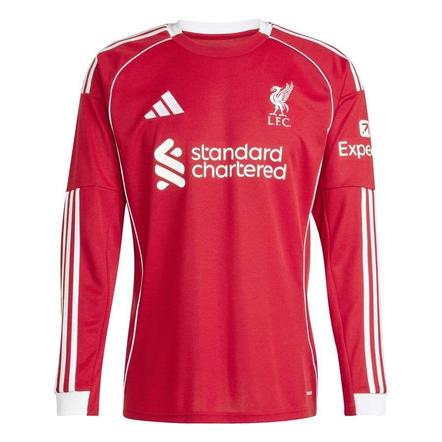 adidas Liverpool Thuisshirt 2025/26 Lange Mouwen