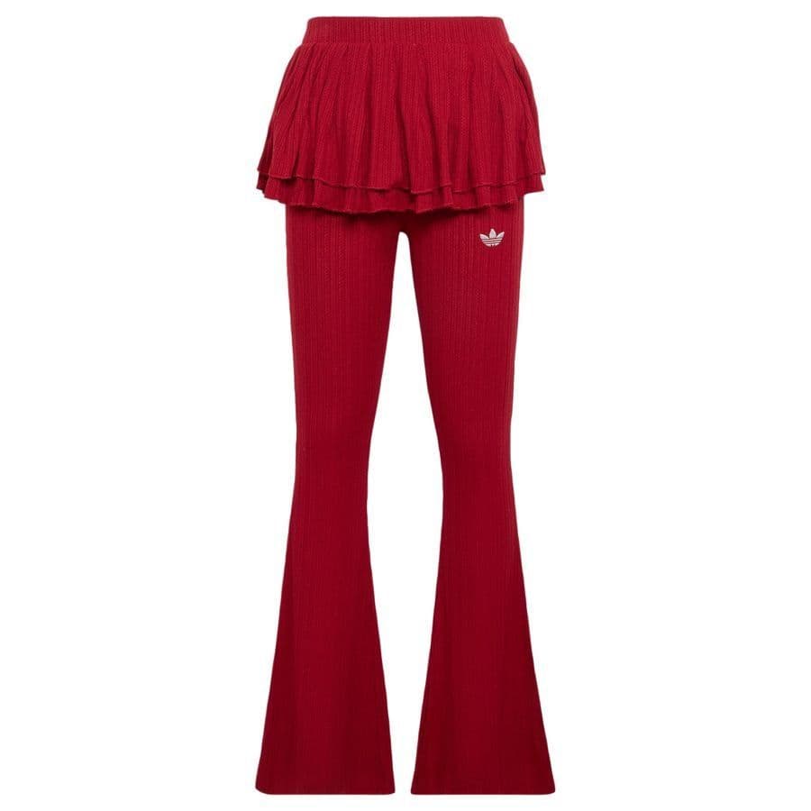 adidas Originals Slim-fit Knitted Legging Met Ruches