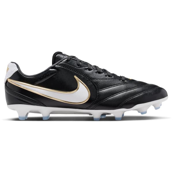 Nike Tiempo Ligera Pro Gras Voetbalschoenen (FG) in Zwart Wit Goud