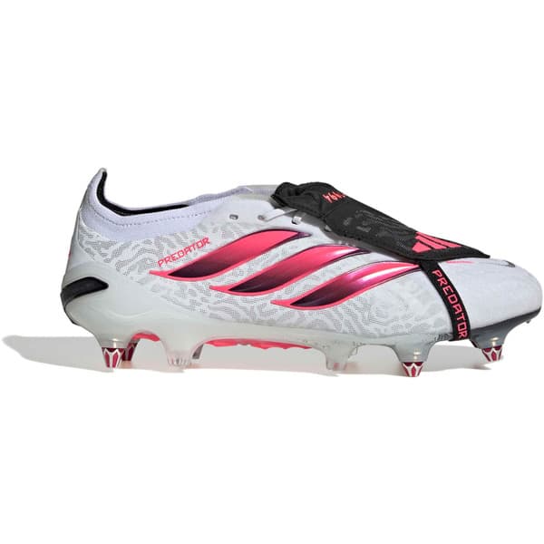 adidas Predator Elite IJzeren-Nop Voetbalschoenen (SG) in FT Wit Zwart Roze