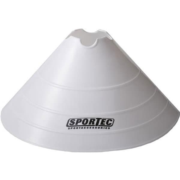 Sportec Afbakenbollen Soft Extra Groot - Wit 10 st.