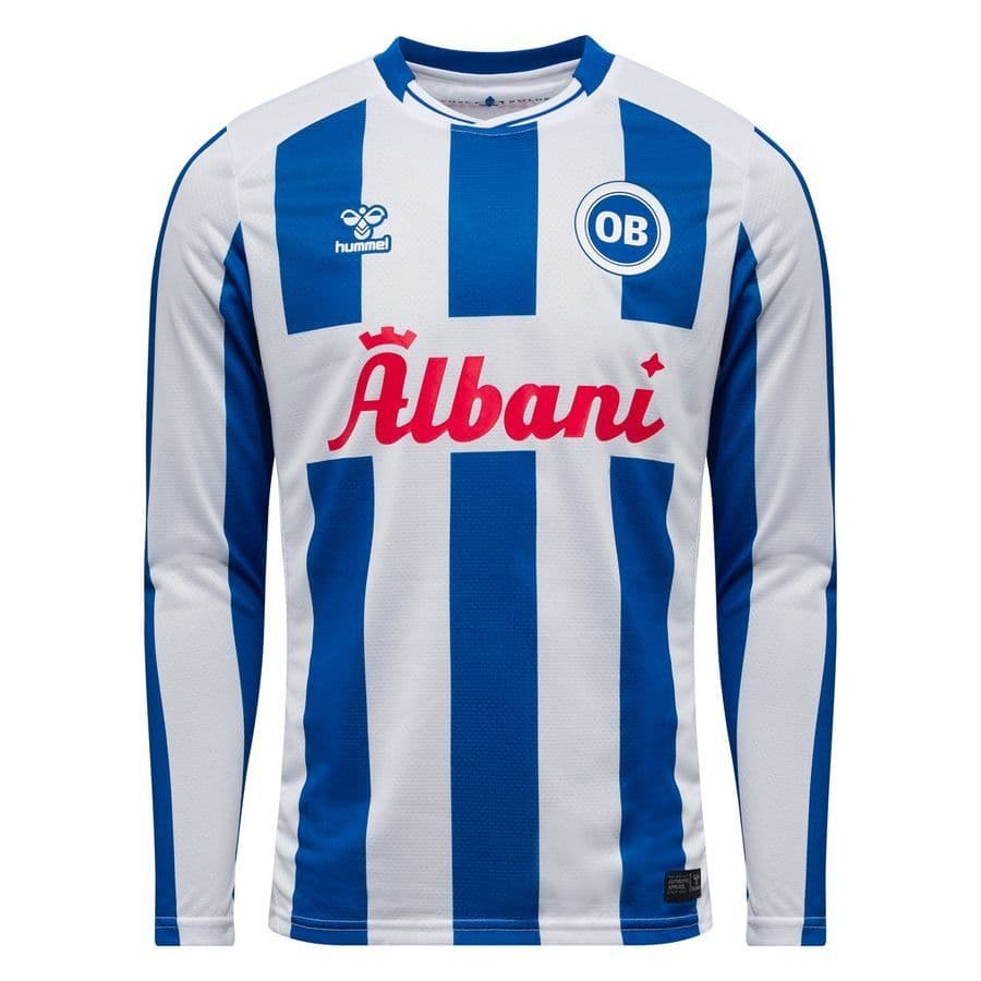 hummel Odense Boldklub Thuisshirt 2025/26 Lange Mouwen