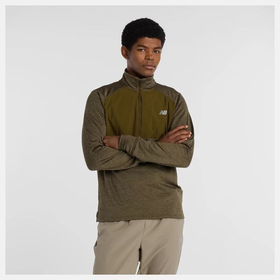 New Balance Hardloopshirt Athletics Heat Grid Half Zip