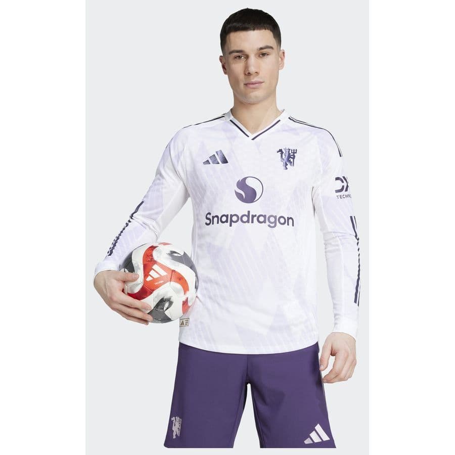 adidas Manchester United Uitshirt 2025/26 Lange Mouwen Authentic