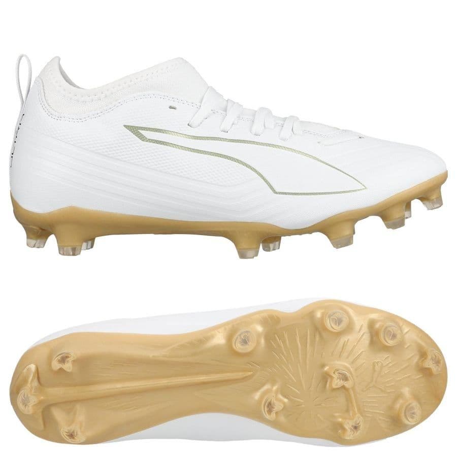 Puma Ultra 6 Match Fg/ag White Gold Kids
