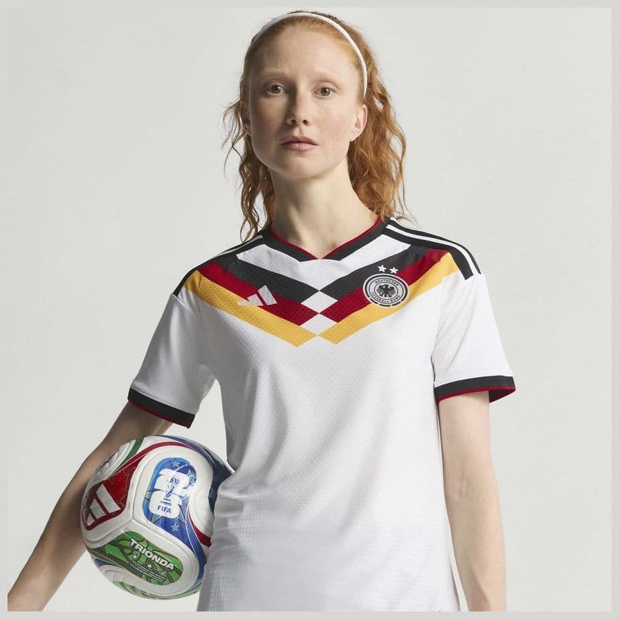 adidas Duitsland 26 Vrouwen Team Authentiek Thuisshirt