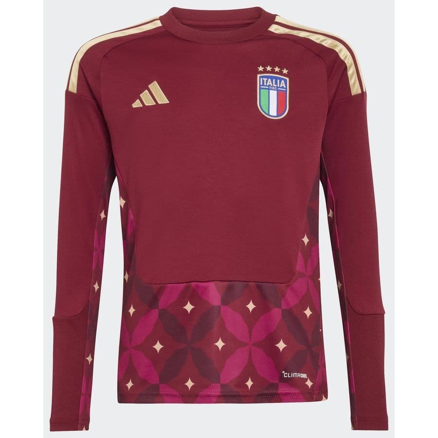 adidas Italië 26 Thuis Keepersshirt met Lange Mouwen Kids