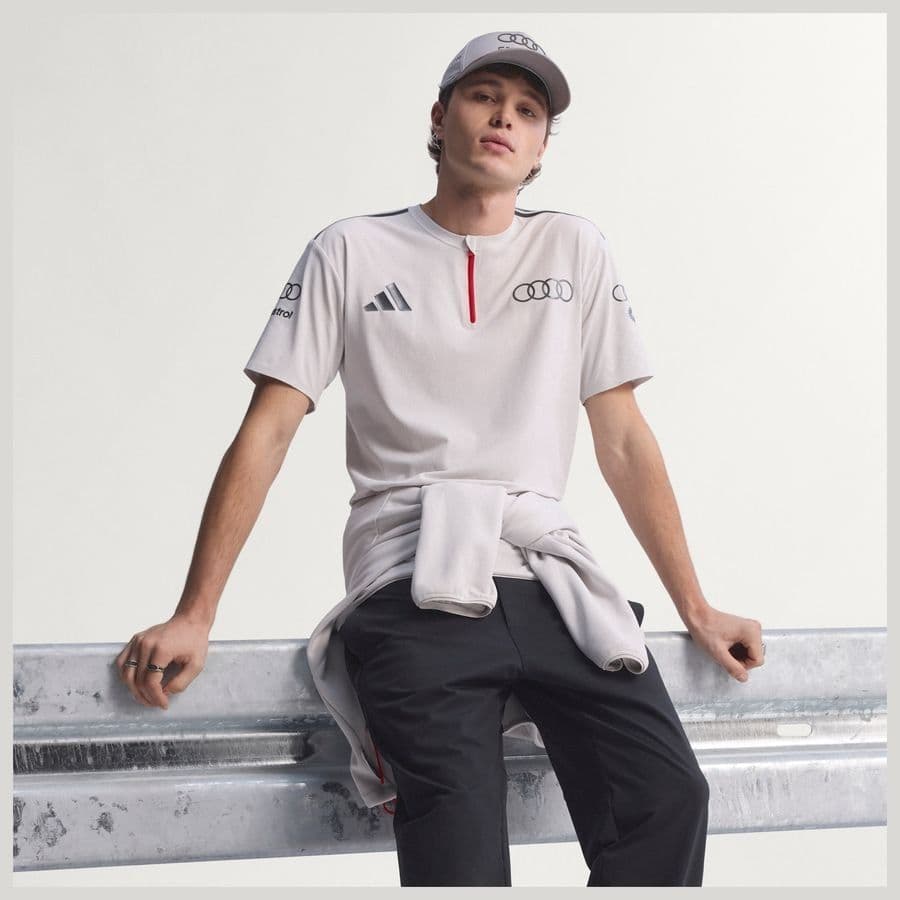 adidas AUDI REVOLUT F1 TEAM ENGINEERS & MARKETING POLO MET KORTE MOUWEN