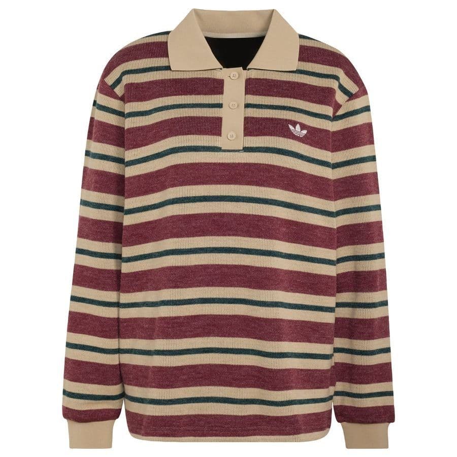 adidas Originals Gestreept Gebreid Poloshirt