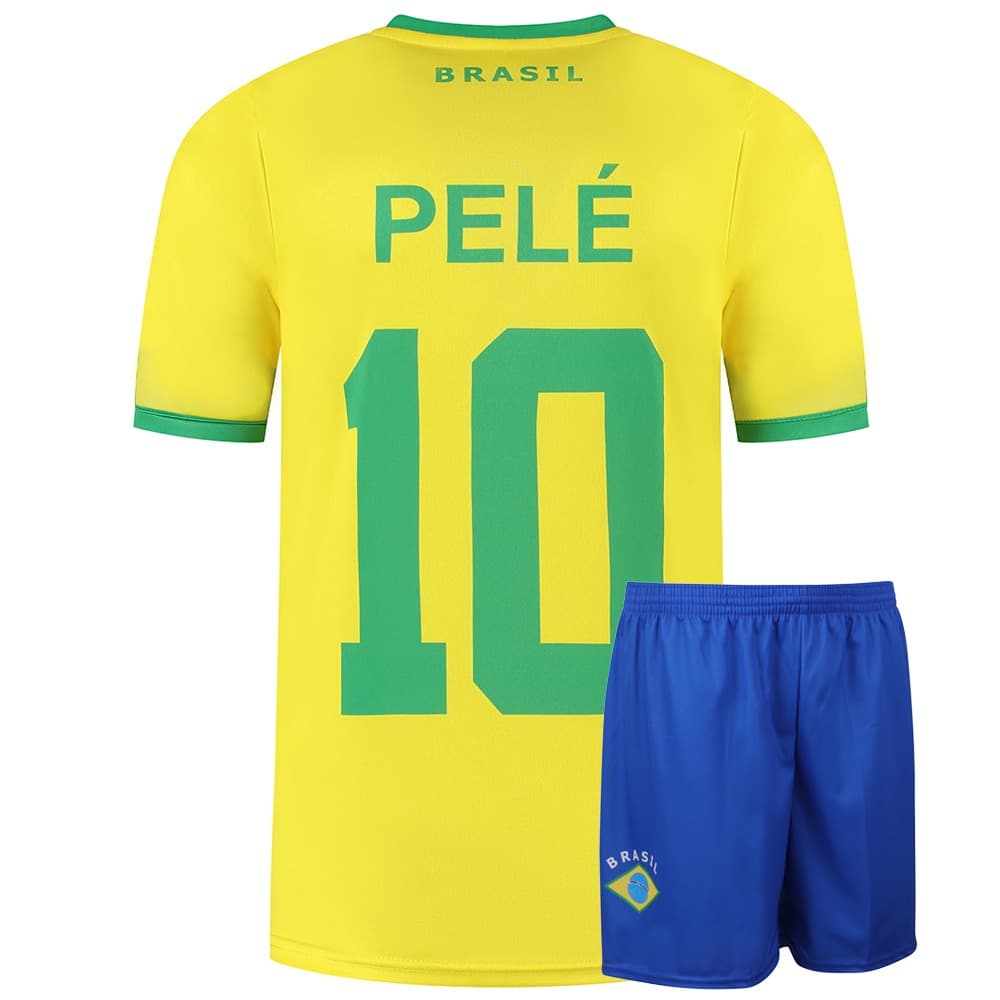Kingdo Brazilie Voetbaltenue Thuis Pele