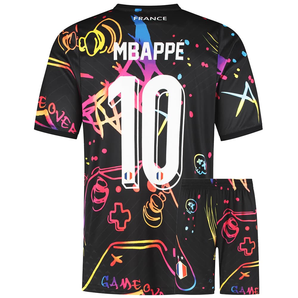 Kingdo Mbappe Frankrijk Voetbaltenue - Gaming Tenue