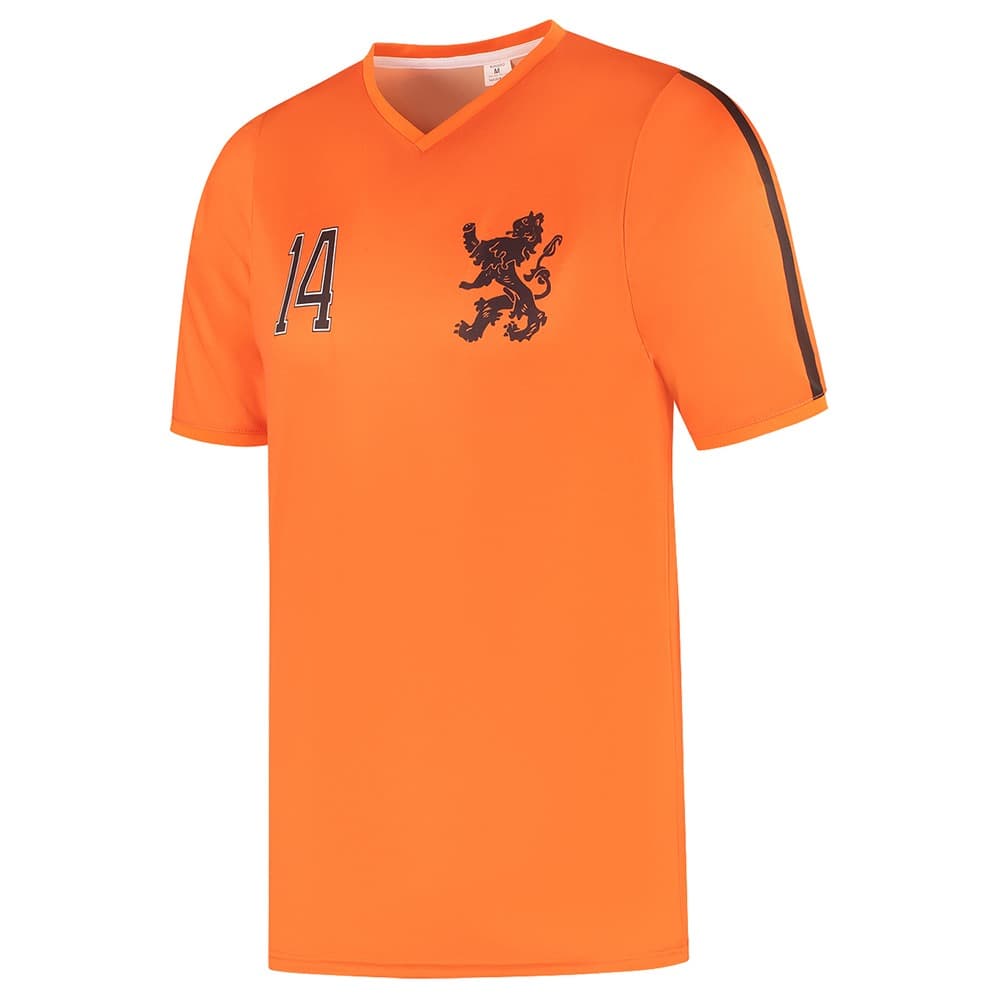 Kingdo Nederlands Elftal Voetbalshirt Eigen Naam - Nummer 14 - WK 1974