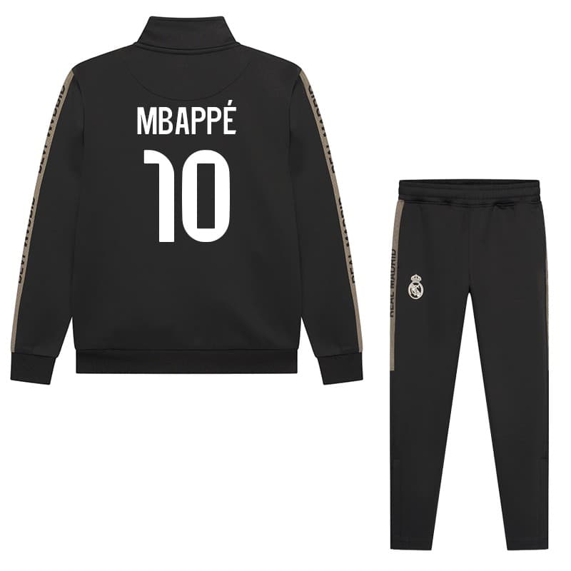 Real Madrid Mbappe Trainingspak - 2025-2026 - Zwart - Kind