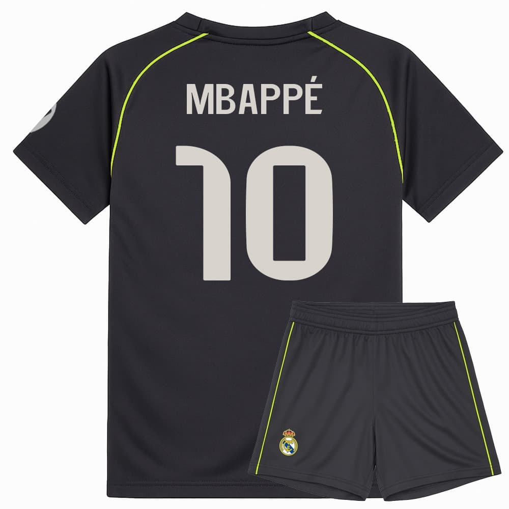 Real Madrid Mbappe Voetbaltenue Uit - 2025-2026 - Kind