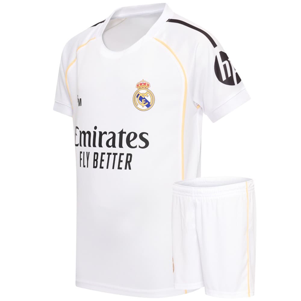 Real Madrid Voetbaltenue Thuis Eigen Naam - 2025-2026 - Kind