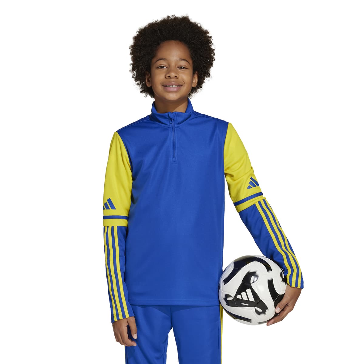 adidas Squadra 25 Trainingstrui 1/4-Zip Kids in Blauw Geel
