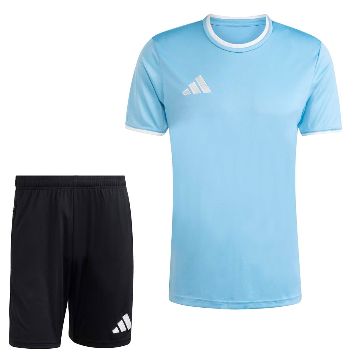 adidas Entrada 26 Voetbaltenue in Lichtblauw Zwart