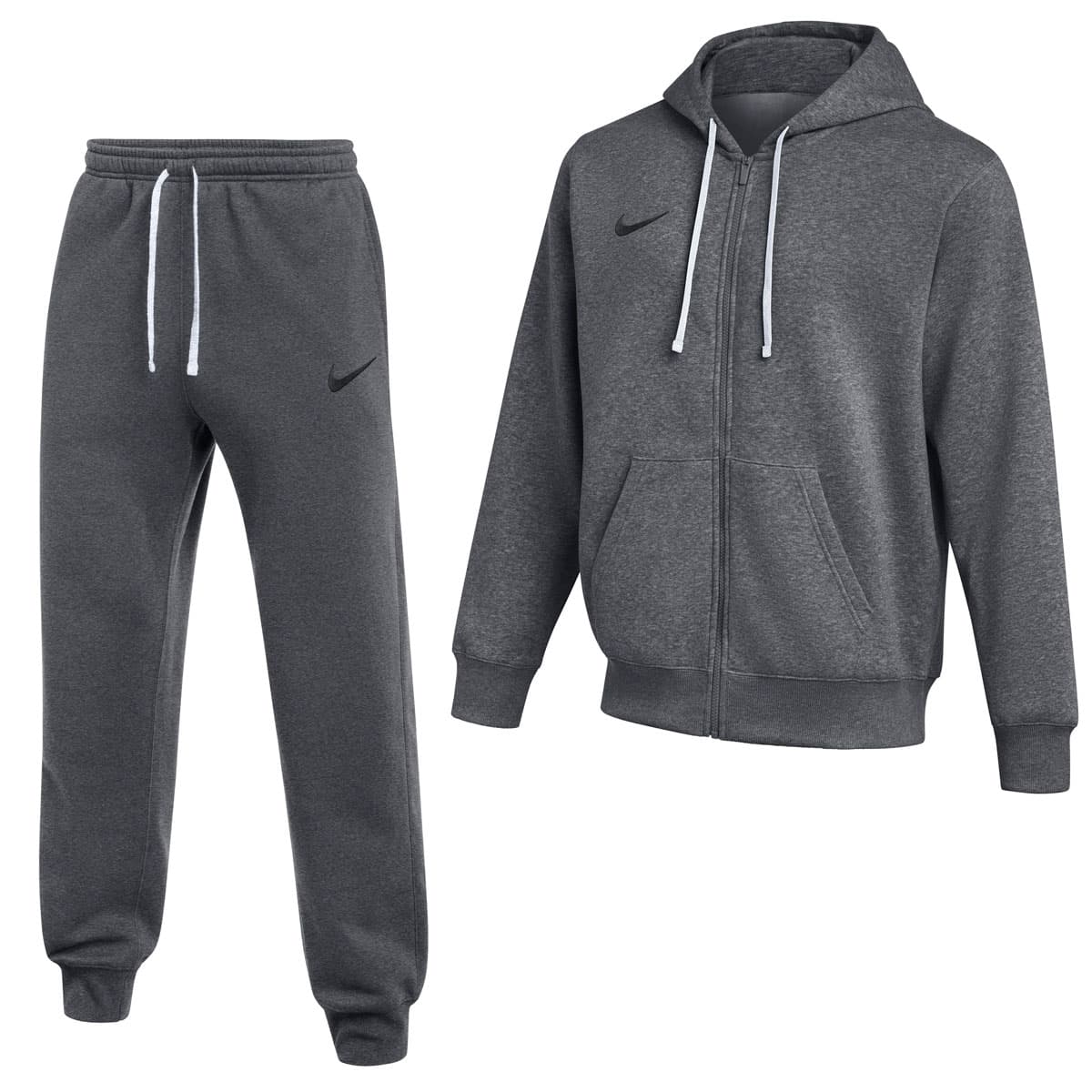 Nike Park 26 Fleece Vest Joggingpak in Donkergrijs Zwart