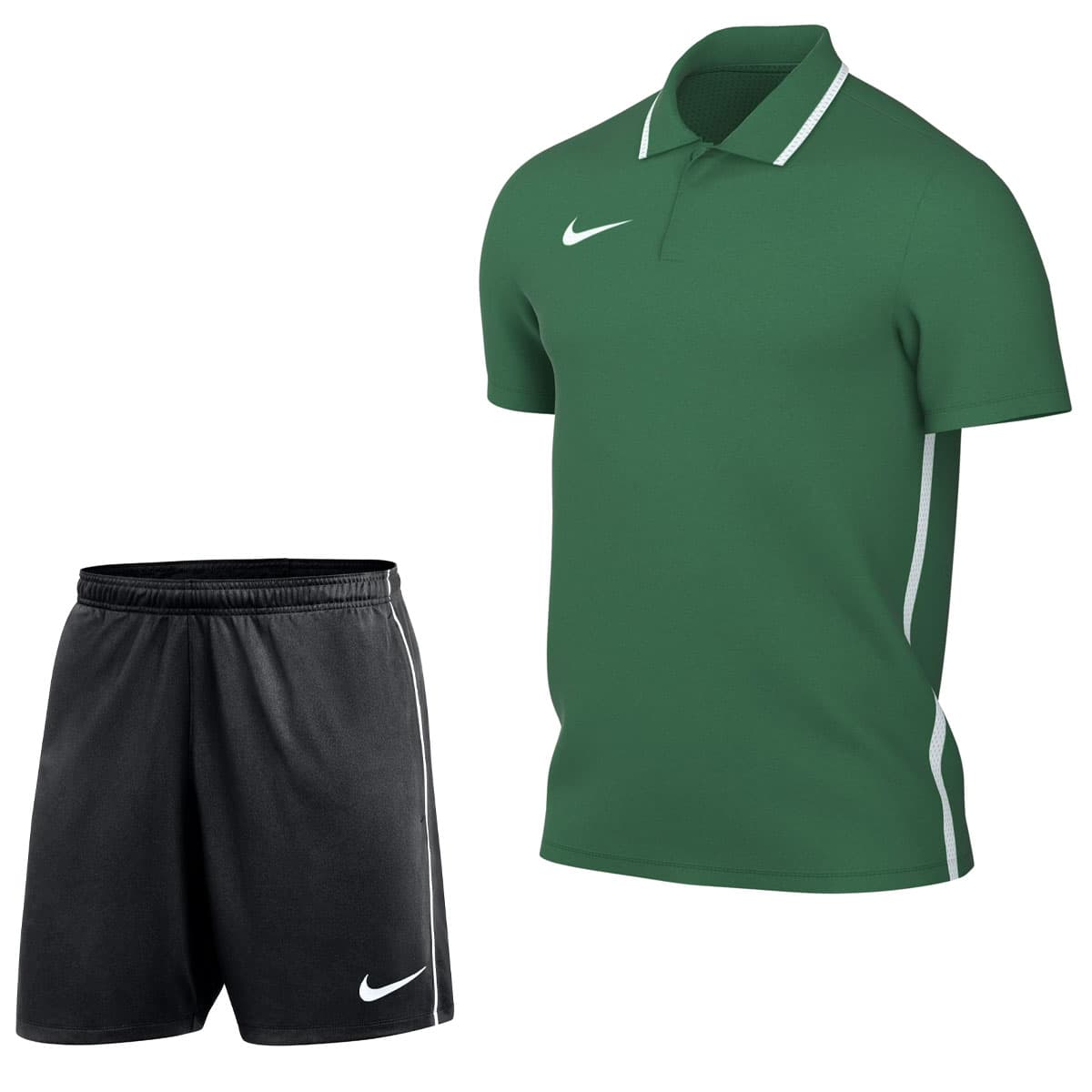 Nike Dri-FIT Park 26 Polo Trainingsset in Donkergroen Zwart