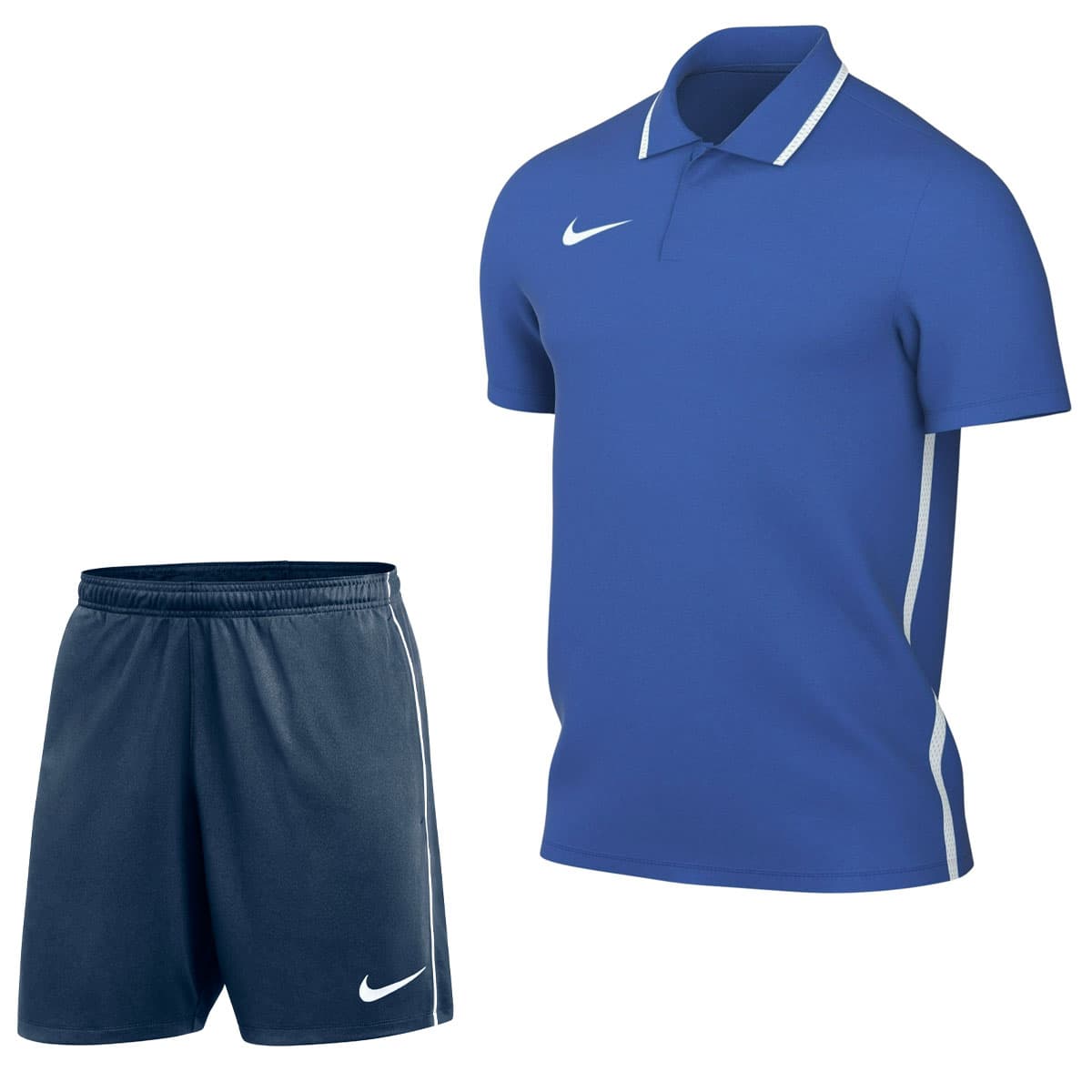 Nike Dri-FIT Park 26 Polo Trainingsset in Blauw Donkerblauw
