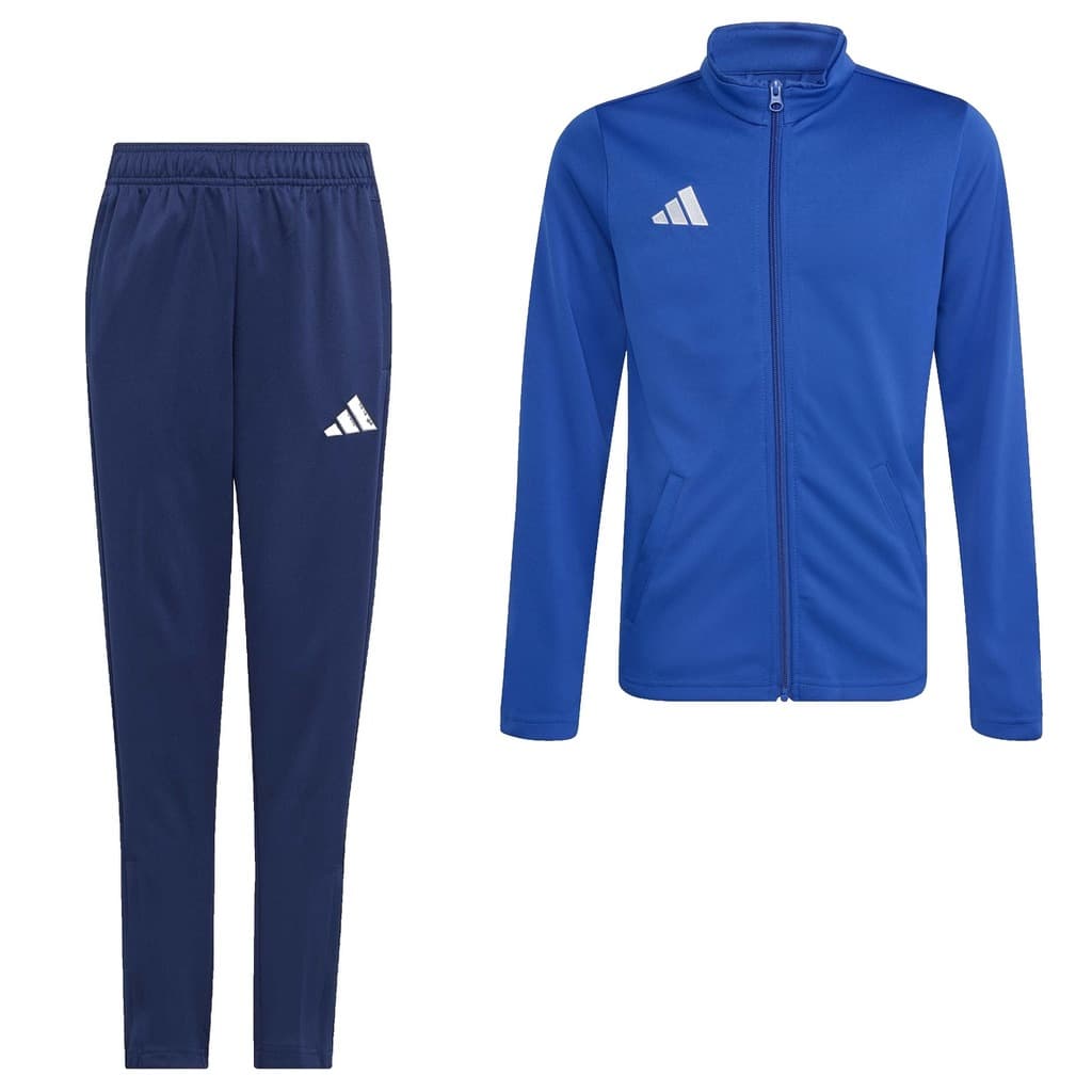 adidas Entrada 26 Trainingspak Full-Zip Kids in Blauw Donkerblauw