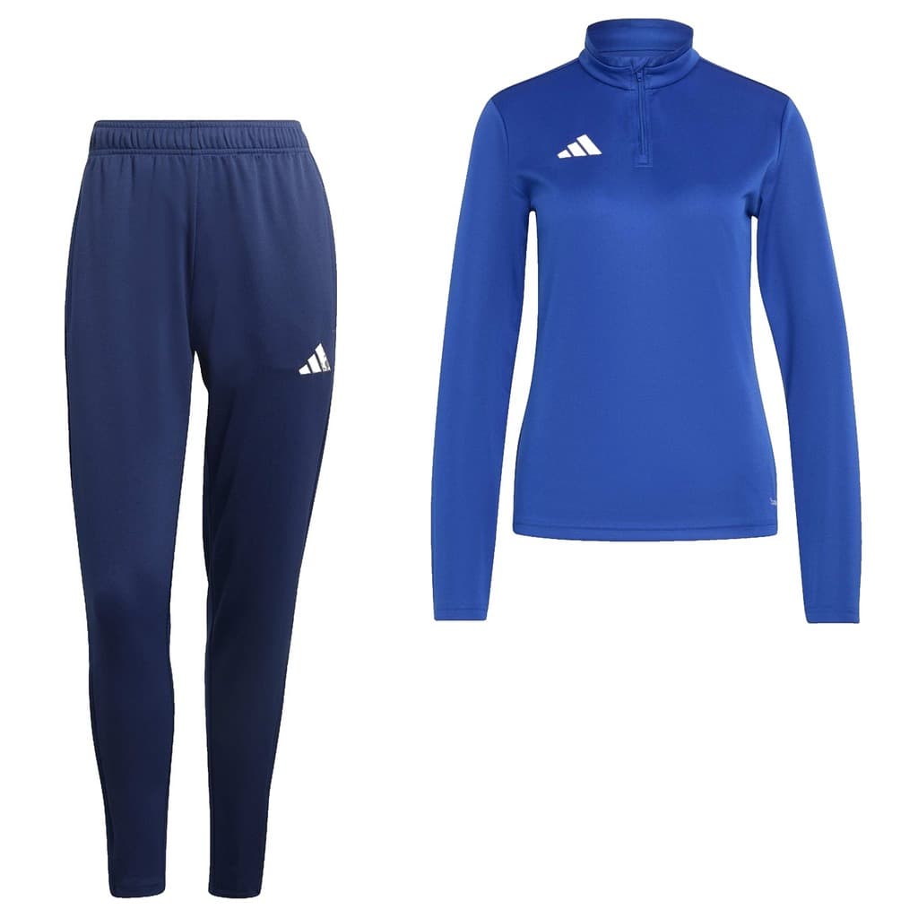 adidas Entrada 26 Trainingspak 1/4-Zip Dames in Blauw Donkerblauw