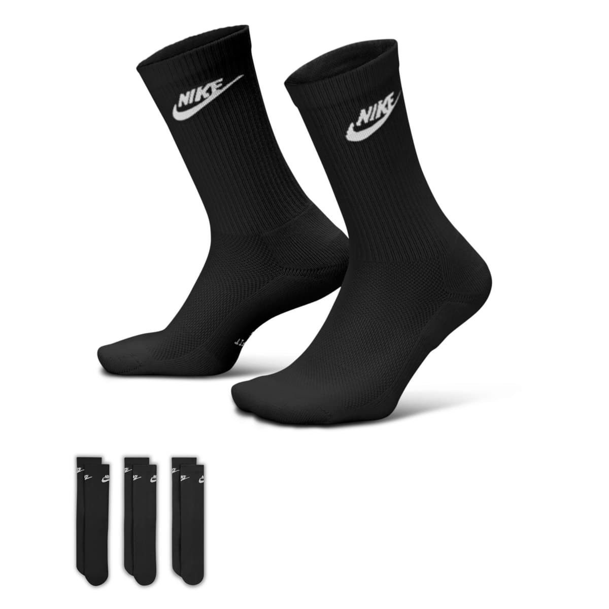 Nike Everyday Elevated Crew Sokken 3-Pack