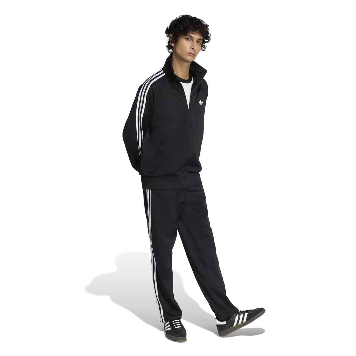 adidas Firebird Trainingspak in Zwart Wit