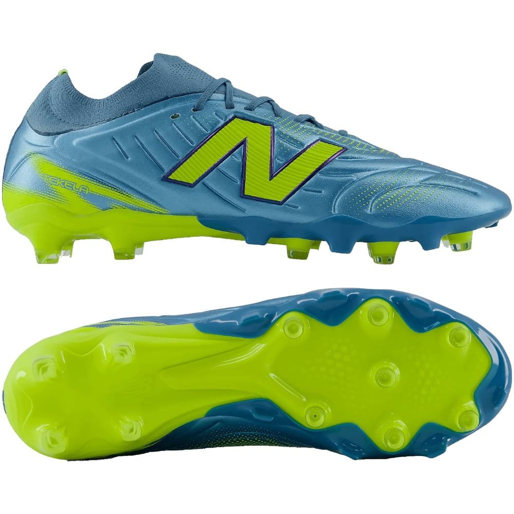 New Balance Tekela V5 Pro Low Gras Voetbalschoenen (FG) Metallic