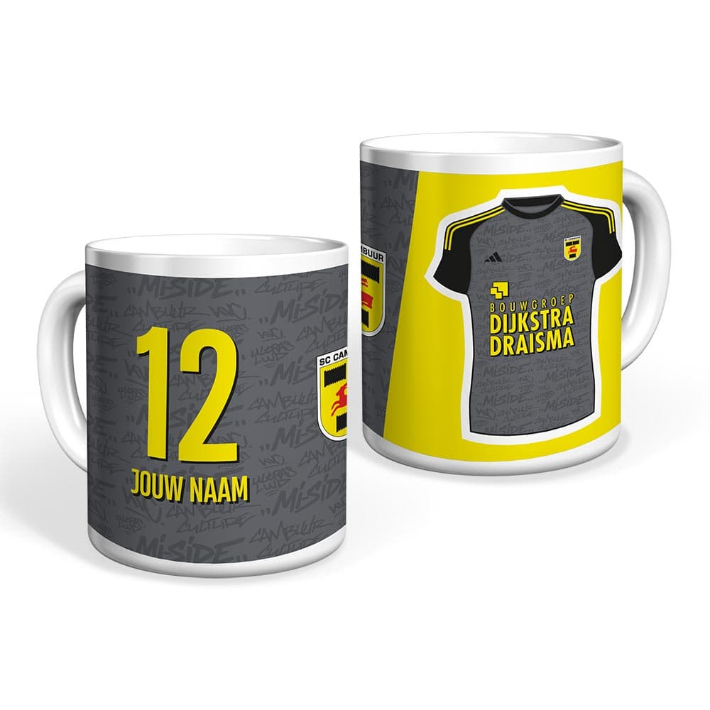 Voetbalshop SC Cambuur Mok Uitshirt 2026-2027 Gepersonaliseerd