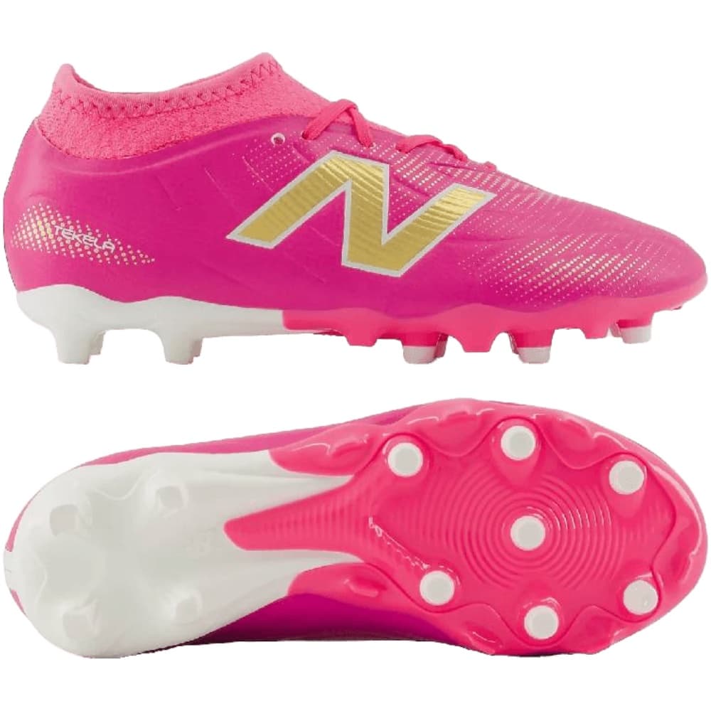 New Balance Tekela V5 Team Gras Voetbalschoenen (FG) Kids